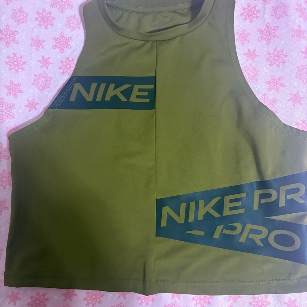 Nike Green Pro Crop Top